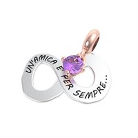 Charm Rerum Uomo AMICIZIA in Argento Ametista 25030 - 25030